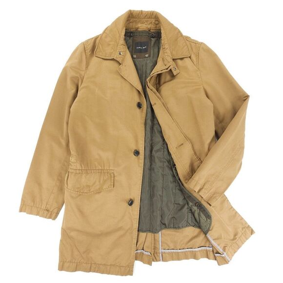 Zara Other - ZARA Man Chore Coat Military Jacket Short Trench Old Money Tailored Khaki